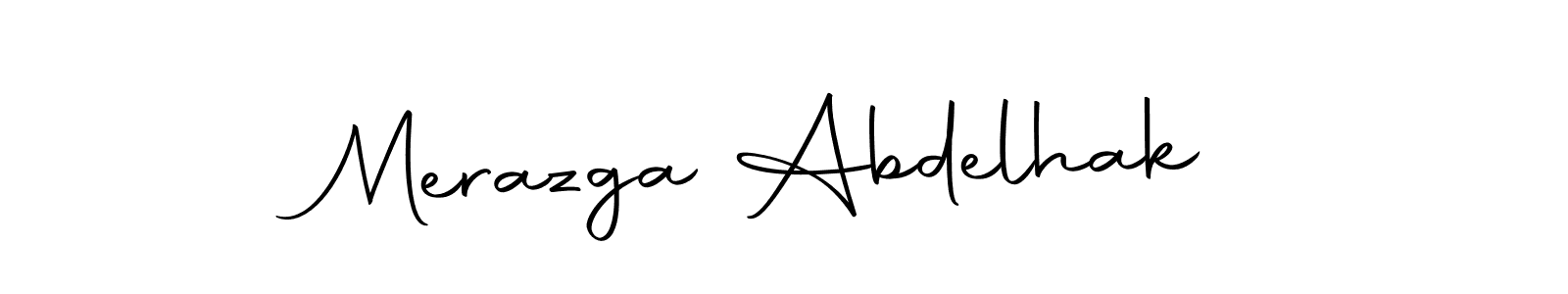 The best way (Autography-DOLnW) to make a short signature is to pick only two or three words in your name. The name Merazga Abdelhak include a total of six letters. For converting this name. Merazga Abdelhak signature style 10 images and pictures png