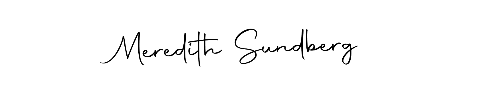 Design your own signature with our free online signature maker. With this signature software, you can create a handwritten (Autography-DOLnW) signature for name Meredith Sundberg. Meredith Sundberg signature style 10 images and pictures png