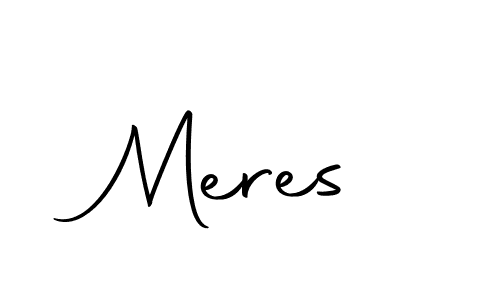 Design your own signature with our free online signature maker. With this signature software, you can create a handwritten (Autography-DOLnW) signature for name Meres. Meres signature style 10 images and pictures png