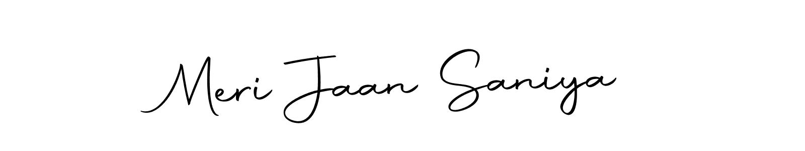 Make a beautiful signature design for name Meri Jaan Saniya. With this signature (Autography-DOLnW) style, you can create a handwritten signature for free. Meri Jaan Saniya signature style 10 images and pictures png