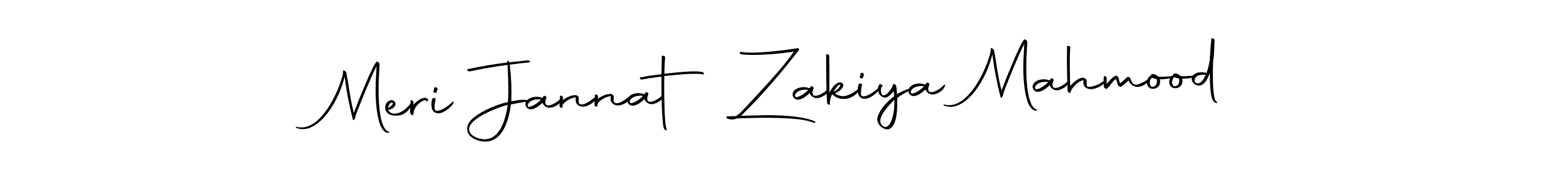 Meri Jannat Zakiya Mahmood stylish signature style. Best Handwritten Sign (Autography-DOLnW) for my name. Handwritten Signature Collection Ideas for my name Meri Jannat Zakiya Mahmood. Meri Jannat Zakiya Mahmood signature style 10 images and pictures png