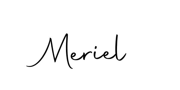 How to make Meriel signature? Autography-DOLnW is a professional autograph style. Create handwritten signature for Meriel name. Meriel signature style 10 images and pictures png
