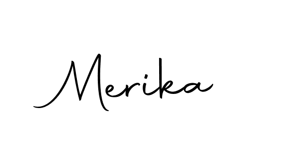 How to make Merika signature? Autography-DOLnW is a professional autograph style. Create handwritten signature for Merika name. Merika signature style 10 images and pictures png