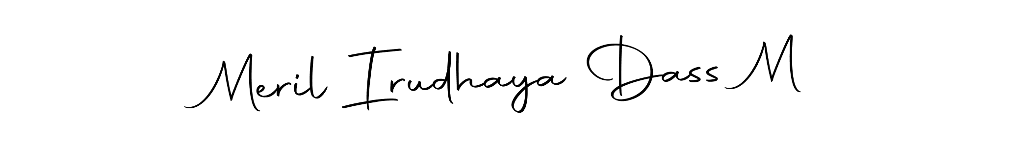Make a beautiful signature design for name Meril Irudhaya Dass M. Use this online signature maker to create a handwritten signature for free. Meril Irudhaya Dass M signature style 10 images and pictures png