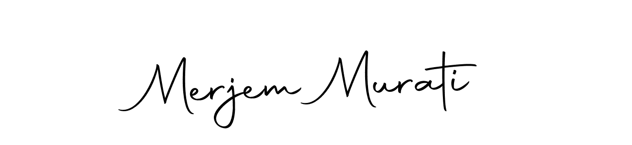 Create a beautiful signature design for name Merjem Murati. With this signature (Autography-DOLnW) fonts, you can make a handwritten signature for free. Merjem Murati signature style 10 images and pictures png