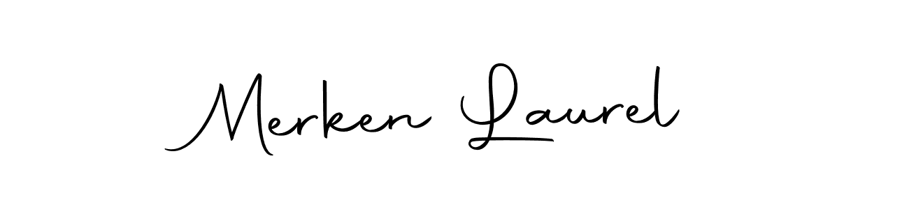 You should practise on your own different ways (Autography-DOLnW) to write your name (Merken Laurel) in signature. don't let someone else do it for you. Merken Laurel signature style 10 images and pictures png