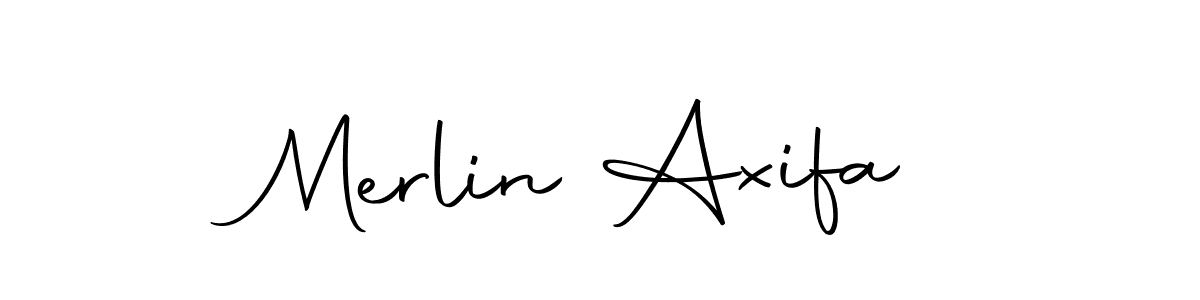 Make a beautiful signature design for name Merlin Axifa. Use this online signature maker to create a handwritten signature for free. Merlin Axifa signature style 10 images and pictures png