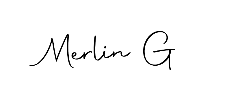 Merlin G stylish signature style. Best Handwritten Sign (Autography-DOLnW) for my name. Handwritten Signature Collection Ideas for my name Merlin G. Merlin G signature style 10 images and pictures png