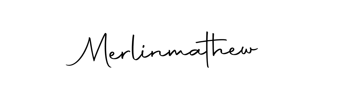 Make a beautiful signature design for name Merlinmathew. With this signature (Autography-DOLnW) style, you can create a handwritten signature for free. Merlinmathew signature style 10 images and pictures png