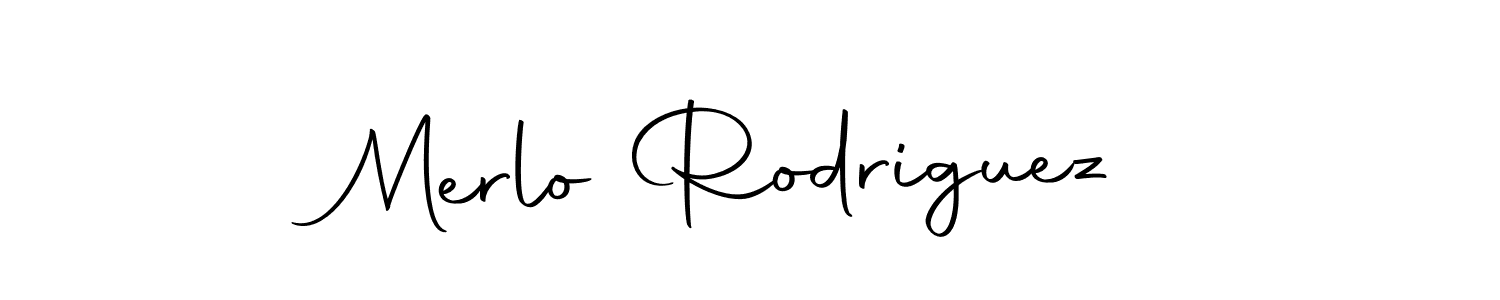 Use a signature maker to create a handwritten signature online. With this signature software, you can design (Autography-DOLnW) your own signature for name Merlo Rodriguez. Merlo Rodriguez signature style 10 images and pictures png