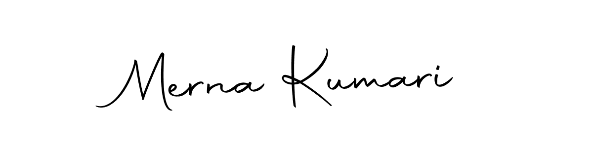 Make a beautiful signature design for name Merna Kumari. With this signature (Autography-DOLnW) style, you can create a handwritten signature for free. Merna Kumari signature style 10 images and pictures png