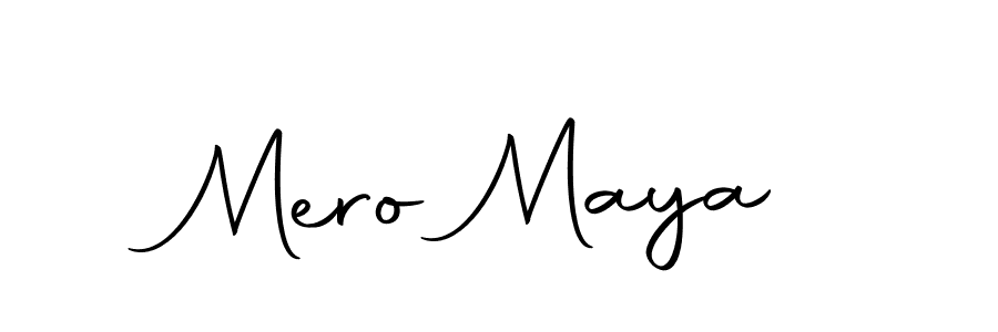 Make a beautiful signature design for name Mero Maya. With this signature (Autography-DOLnW) style, you can create a handwritten signature for free. Mero Maya signature style 10 images and pictures png