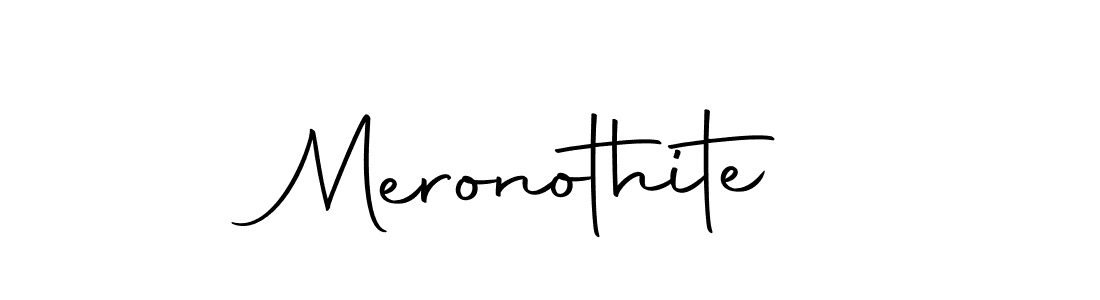 Use a signature maker to create a handwritten signature online. With this signature software, you can design (Autography-DOLnW) your own signature for name Meronothite. Meronothite signature style 10 images and pictures png