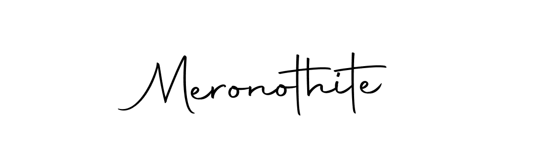 Use a signature maker to create a handwritten signature online. With this signature software, you can design (Autography-DOLnW) your own signature for name Meronothite. Meronothite signature style 10 images and pictures png