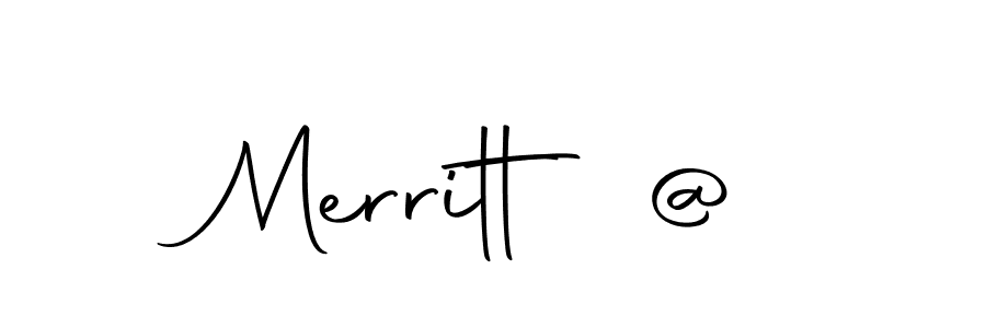 How to make Merritt @ name signature. Use Autography-DOLnW style for creating short signs online. This is the latest handwritten sign. Merritt @ signature style 10 images and pictures png