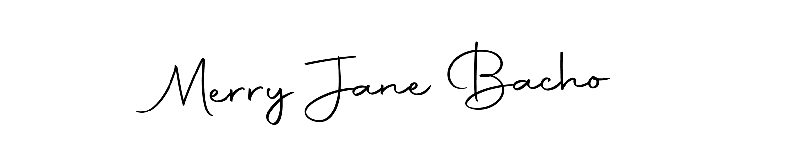 Use a signature maker to create a handwritten signature online. With this signature software, you can design (Autography-DOLnW) your own signature for name Merry Jane Bacho. Merry Jane Bacho signature style 10 images and pictures png