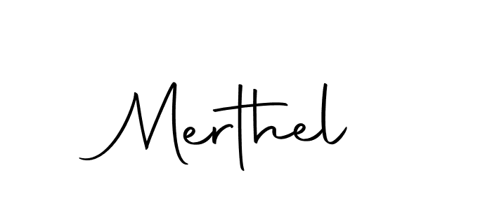 Use a signature maker to create a handwritten signature online. With this signature software, you can design (Autography-DOLnW) your own signature for name Merthel. Merthel signature style 10 images and pictures png