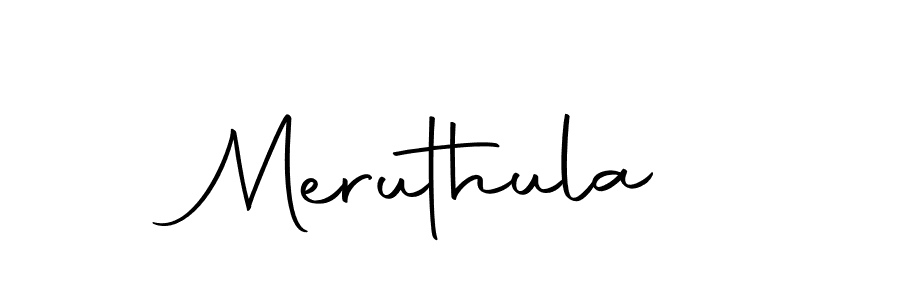 You should practise on your own different ways (Autography-DOLnW) to write your name (Meruthula) in signature. don't let someone else do it for you. Meruthula signature style 10 images and pictures png