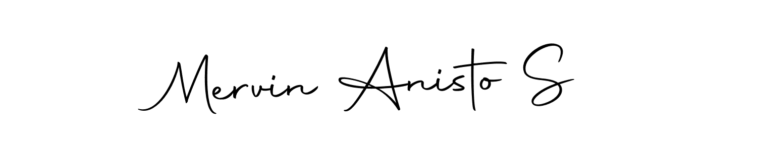 Also we have Mervin Anisto S name is the best signature style. Create professional handwritten signature collection using Autography-DOLnW autograph style. Mervin Anisto S signature style 10 images and pictures png