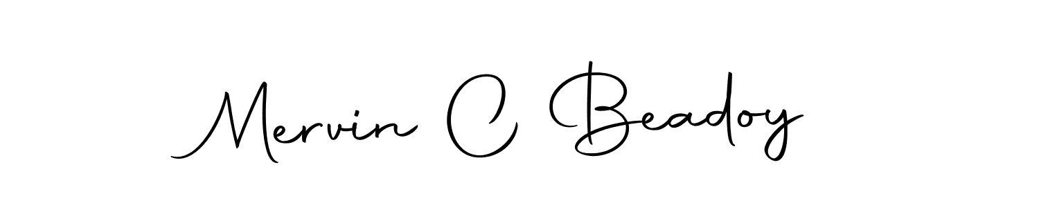 Autography-DOLnW is a professional signature style that is perfect for those who want to add a touch of class to their signature. It is also a great choice for those who want to make their signature more unique. Get Mervin C Beadoy name to fancy signature for free. Mervin C Beadoy signature style 10 images and pictures png