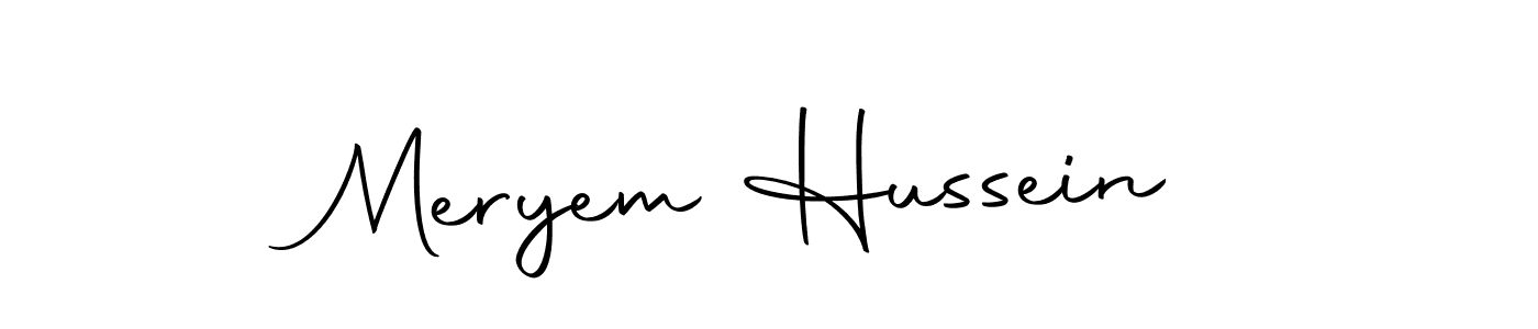 You can use this online signature creator to create a handwritten signature for the name Meryem Hussein. This is the best online autograph maker. Meryem Hussein signature style 10 images and pictures png