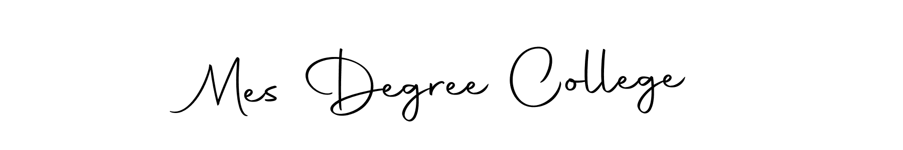 How to make Mes Degree College name signature. Use Autography-DOLnW style for creating short signs online. This is the latest handwritten sign. Mes Degree College signature style 10 images and pictures png