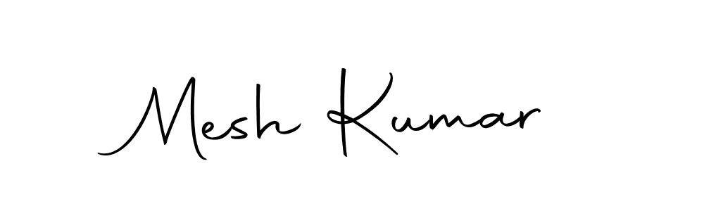 Use a signature maker to create a handwritten signature online. With this signature software, you can design (Autography-DOLnW) your own signature for name Mesh Kumar. Mesh Kumar signature style 10 images and pictures png