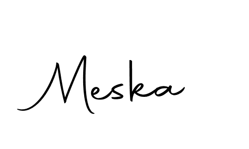 Use a signature maker to create a handwritten signature online. With this signature software, you can design (Autography-DOLnW) your own signature for name Meska. Meska signature style 10 images and pictures png