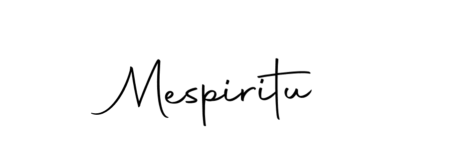 Make a beautiful signature design for name Mespiritu. With this signature (Autography-DOLnW) style, you can create a handwritten signature for free. Mespiritu signature style 10 images and pictures png