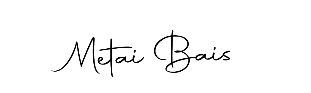 Autography-DOLnW is a professional signature style that is perfect for those who want to add a touch of class to their signature. It is also a great choice for those who want to make their signature more unique. Get Metai Bais name to fancy signature for free. Metai Bais signature style 10 images and pictures png