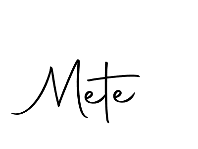 Use a signature maker to create a handwritten signature online. With this signature software, you can design (Autography-DOLnW) your own signature for name Mete. Mete signature style 10 images and pictures png