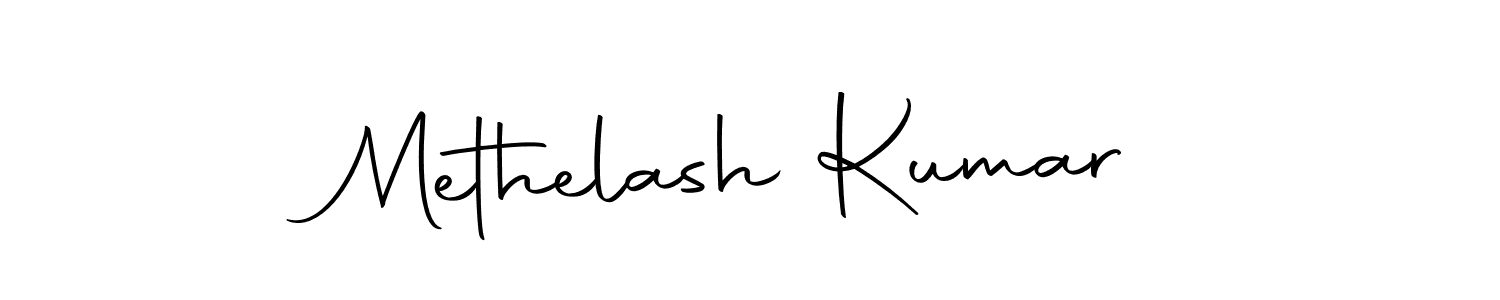 Create a beautiful signature design for name Methelash Kumar. With this signature (Autography-DOLnW) fonts, you can make a handwritten signature for free. Methelash Kumar signature style 10 images and pictures png