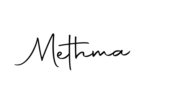 How to make Methma signature? Autography-DOLnW is a professional autograph style. Create handwritten signature for Methma name. Methma signature style 10 images and pictures png