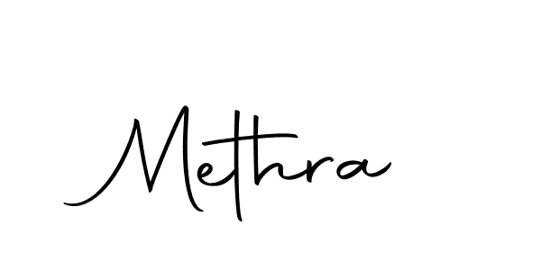 Create a beautiful signature design for name Methra. With this signature (Autography-DOLnW) fonts, you can make a handwritten signature for free. Methra signature style 10 images and pictures png