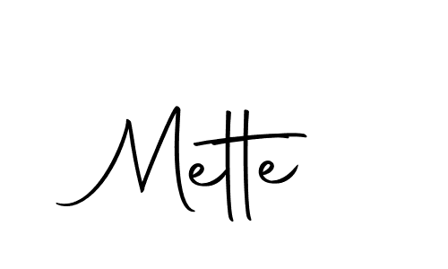 Make a beautiful signature design for name Mette. With this signature (Autography-DOLnW) style, you can create a handwritten signature for free. Mette signature style 10 images and pictures png