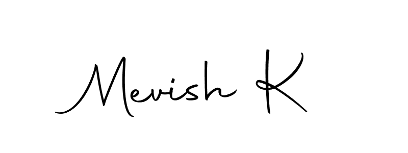 You can use this online signature creator to create a handwritten signature for the name Mevish K. This is the best online autograph maker. Mevish K signature style 10 images and pictures png