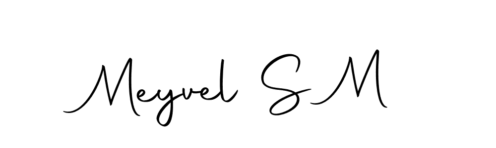 How to make Meyvel S M name signature. Use Autography-DOLnW style for creating short signs online. This is the latest handwritten sign. Meyvel S M signature style 10 images and pictures png