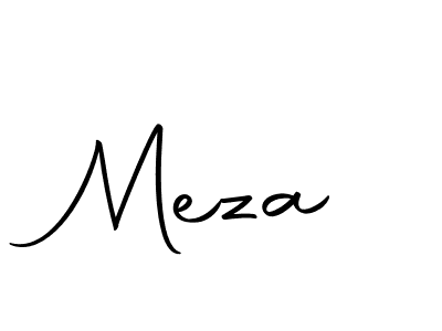 Create a beautiful signature design for name Meza. With this signature (Autography-DOLnW) fonts, you can make a handwritten signature for free. Meza signature style 10 images and pictures png