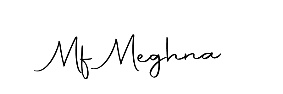 Make a beautiful signature design for name Mf Meghna. With this signature (Autography-DOLnW) style, you can create a handwritten signature for free. Mf Meghna signature style 10 images and pictures png