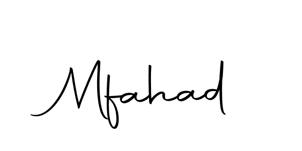 Mfahad stylish signature style. Best Handwritten Sign (Autography-DOLnW) for my name. Handwritten Signature Collection Ideas for my name Mfahad. Mfahad signature style 10 images and pictures png