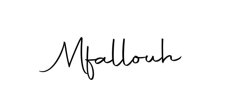 Mfallouh stylish signature style. Best Handwritten Sign (Autography-DOLnW) for my name. Handwritten Signature Collection Ideas for my name Mfallouh. Mfallouh signature style 10 images and pictures png