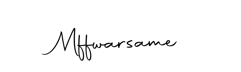 It looks lik you need a new signature style for name Mffwarsame. Design unique handwritten (Autography-DOLnW) signature with our free signature maker in just a few clicks. Mffwarsame signature style 10 images and pictures png