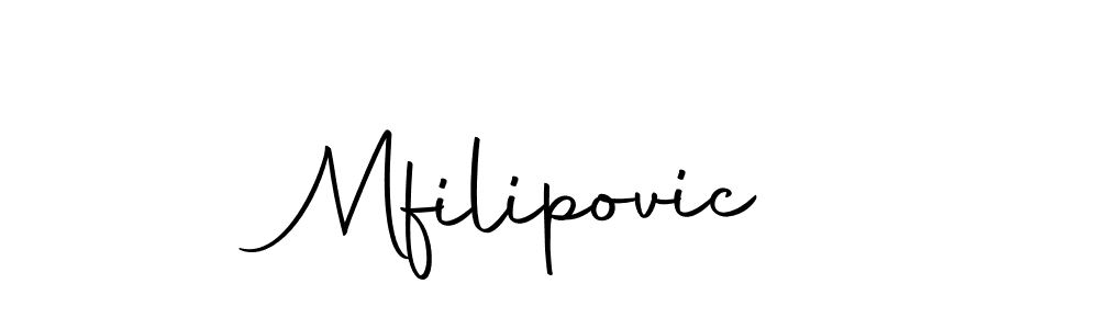 Make a short Mfilipovic signature style. Manage your documents anywhere anytime using Autography-DOLnW. Create and add eSignatures, submit forms, share and send files easily. Mfilipovic signature style 10 images and pictures png