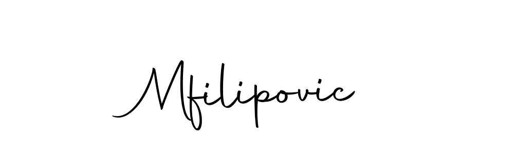 Make a short Mfilipovic signature style. Manage your documents anywhere anytime using Autography-DOLnW. Create and add eSignatures, submit forms, share and send files easily. Mfilipovic signature style 10 images and pictures png