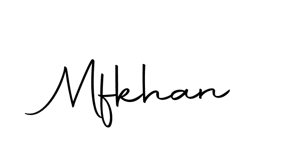Use a signature maker to create a handwritten signature online. With this signature software, you can design (Autography-DOLnW) your own signature for name Mfkhan. Mfkhan signature style 10 images and pictures png