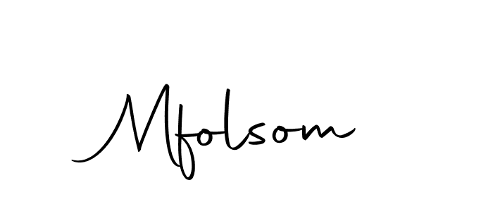 Mfolsom stylish signature style. Best Handwritten Sign (Autography-DOLnW) for my name. Handwritten Signature Collection Ideas for my name Mfolsom. Mfolsom signature style 10 images and pictures png