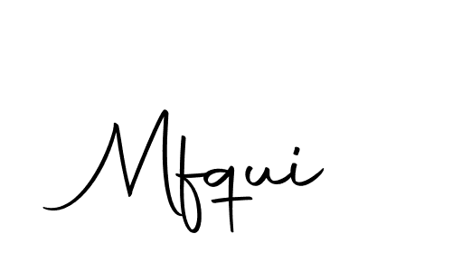 Design your own signature with our free online signature maker. With this signature software, you can create a handwritten (Autography-DOLnW) signature for name Mfqui. Mfqui signature style 10 images and pictures png