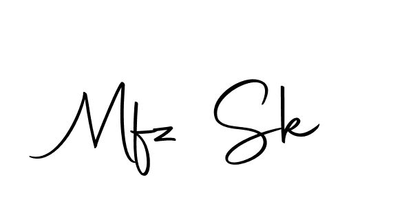 Use a signature maker to create a handwritten signature online. With this signature software, you can design (Autography-DOLnW) your own signature for name Mfz Sk. Mfz Sk signature style 10 images and pictures png