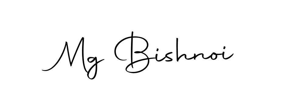 How to make Mg Bishnoi name signature. Use Autography-DOLnW style for creating short signs online. This is the latest handwritten sign. Mg Bishnoi signature style 10 images and pictures png