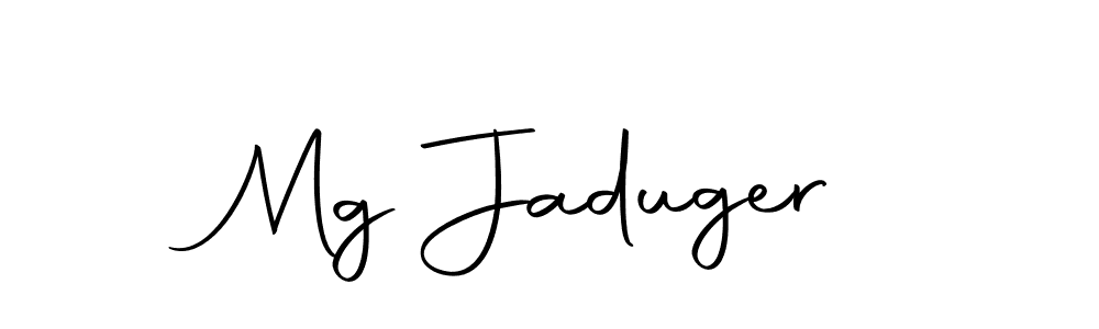 Use a signature maker to create a handwritten signature online. With this signature software, you can design (Autography-DOLnW) your own signature for name Mg Jaduger. Mg Jaduger signature style 10 images and pictures png